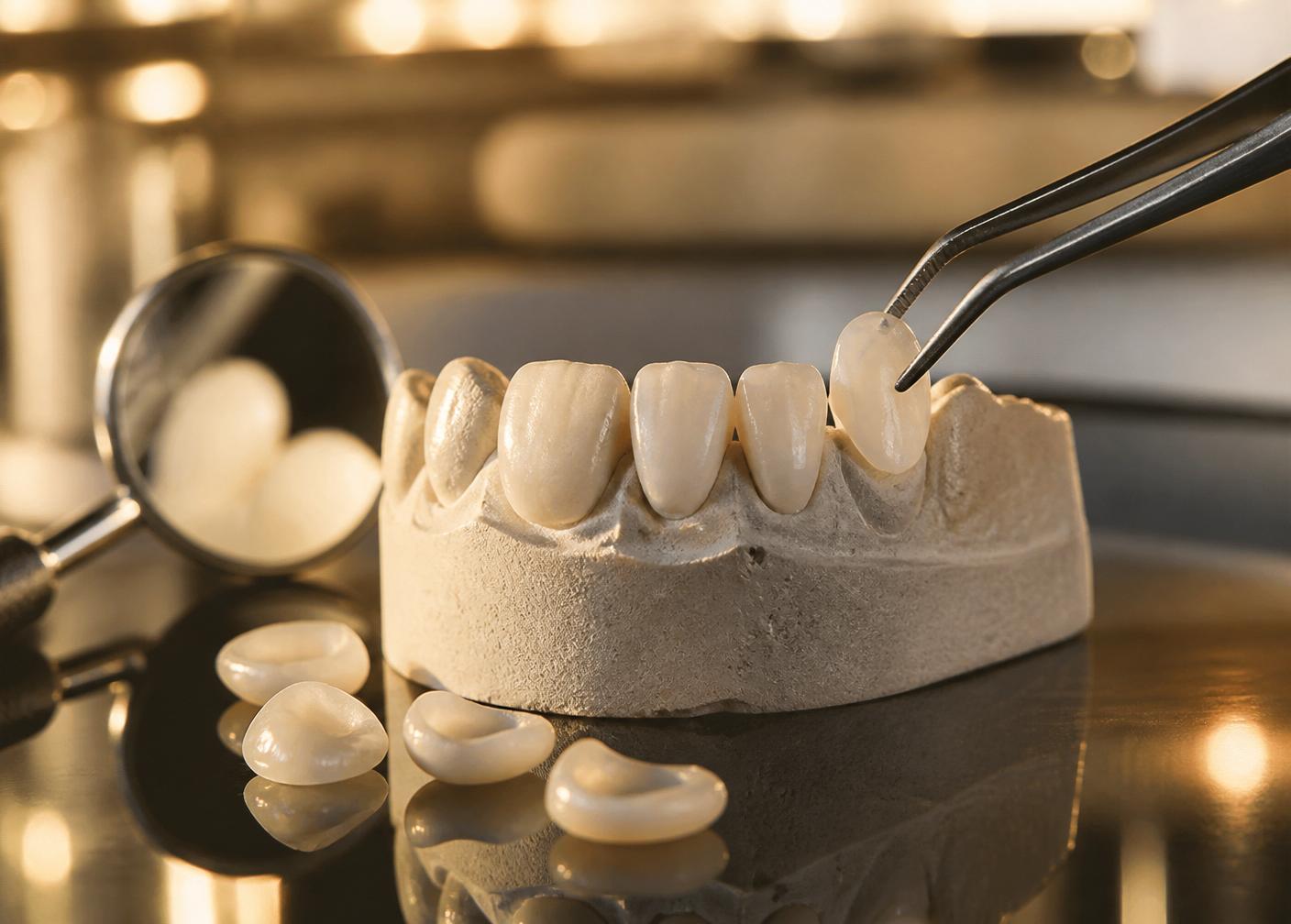 Lentes de contato dental em porcelana